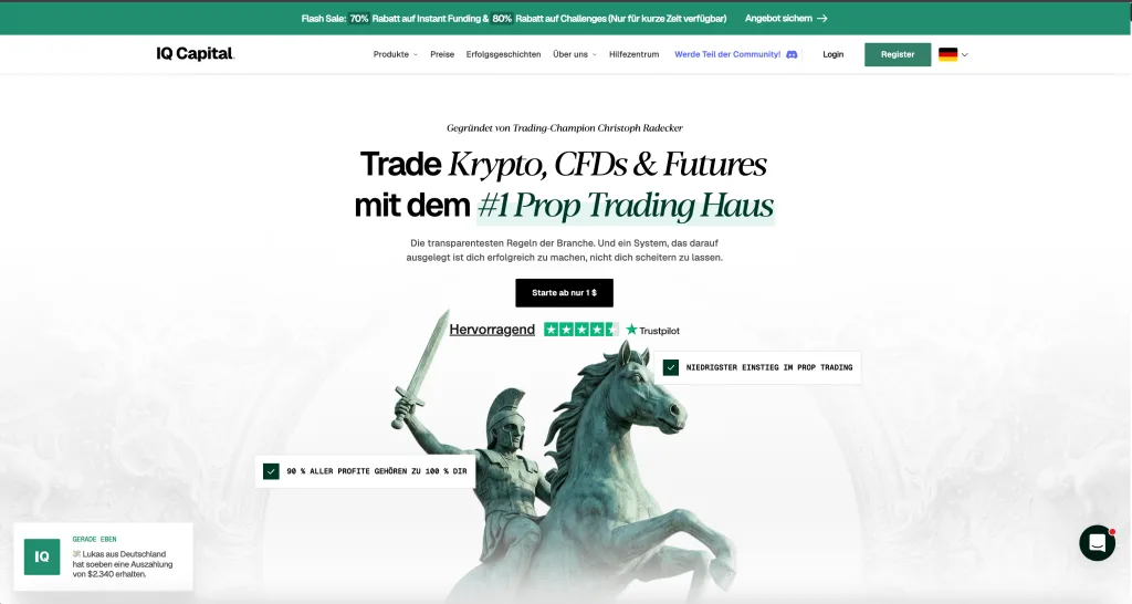 Die beste deutsche Prop Firma – The Trading Pit oder IQ Capital? Der große Vergleich
